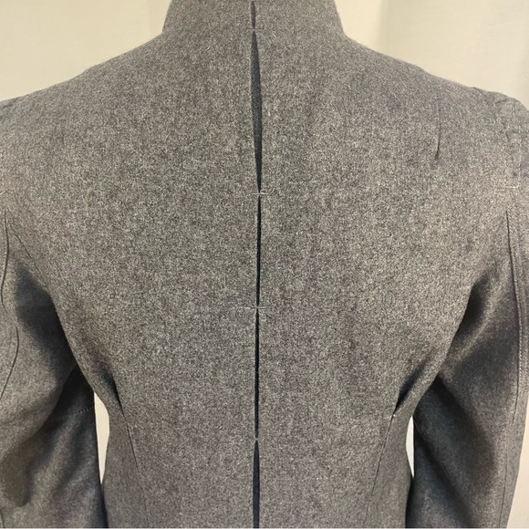 Iconoclast Gray Wool Fitted Pleated Blazer 42 - Picture 5 of 10